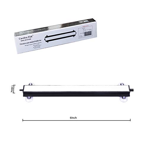 Image of Carefree Fish Aquarium 6 /12Inch Nano Materials Air Stone Strip Fish Tank Bubble Stone for Saltwater and Fresh Water (Not Harm The Health of The Fish)(No Include Air Pump)