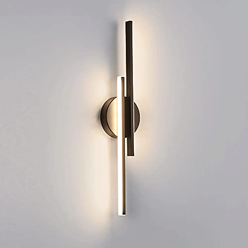 Accesorios de iluminación de pared lineales negros creativos de lujo 2