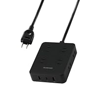 エレコム 電源タップ USB付き 20W PD対応 Type-C×1 USB-A×2 ACプラグ×8 1.5m 雷ガード ホコリ防止シャッター ブラック ECT-44-8A2C15BK