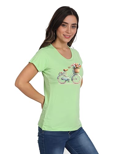 Image of NIVIK Cotton T-Shirts for Summer | Printed, Cotton Tops & T-Shirts. Combo of 5 Tops for Women & Girls
