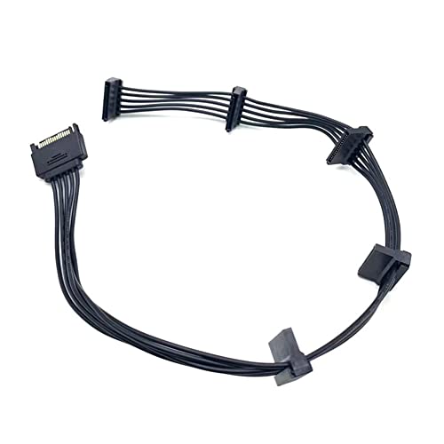 Midautoo Sata 15Pin 1 To 5 Sata Portable Hard Drive Power Line Power Expansion Cable Expansion Power Line #TOP2
