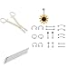 bstinay Softmusic Fashion Body Piercing Jewelry Professional Body Piercing Tool Kit Ear Nose Navel Nipple Stainless Steel Needles Set - #1