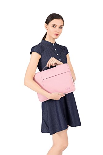 Mosiso Tablet Sleeve Compatible With Ipad 10Th 10.9 Inch 2022, Ipad Air 5Th 10.9, Ipad Pro 11 M2, Ipad 9/8/7 10.2, Ipad Air 4 10.9/Air 3 10.5, Ipad 9.7, Polyester Multifunctional Briefcase Bag, Pink #TOP5