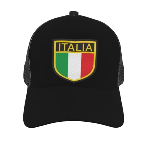 Italia Italy Italian Flag Unisex Mesh Baseball Caps - Classic Adjustable Hat3