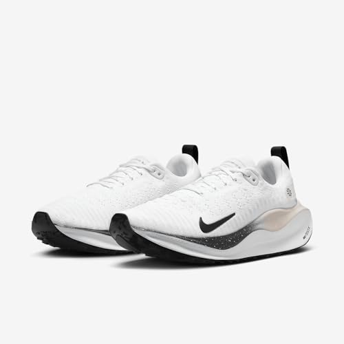 Image of Nike InfinityRN 4 Women's Road Running Shoes (HQ3507-100, White /Platinum Tint /Light Smoke Grey /Black) Size 9