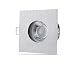 Produktbild lambado® LED Spots für Badezimmer IP65 in Alu Gebürstet - Moderne Deckenstrahler/Einbaustrahler für Außen inkl. 230V 5W GU10 Strahler neutralweiß - Hell & Sparsam
