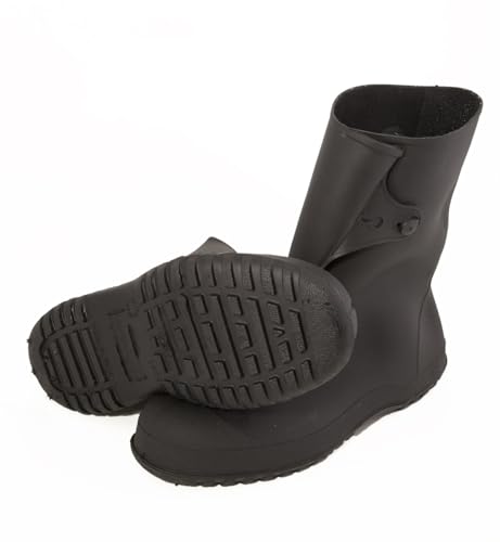 Image of TINGLEY 35121 Workbrutes Rubber Overshoe, Waterproof Slip-On Shoe Cover for Work Shoes & Sneakers, Durable Protection for Low-Profile Footwear, Black