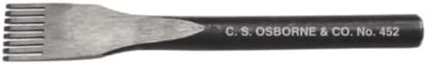 C.S. Osborne 8 Prong Stitching Chisel #452 Leathercrafts Made In USA