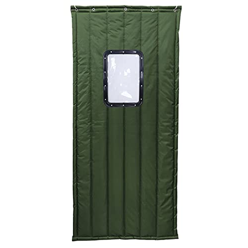 Cortina Aislante Termica Puerta Cortina de Algodón de Tela Oxford Engrosada de Invierno Cover
