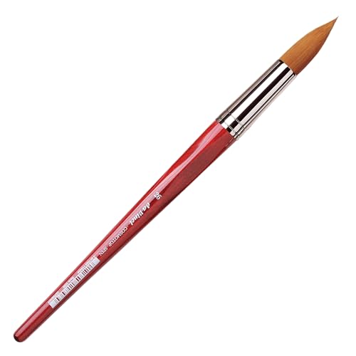 Image of da Vinci Watercolor Series 5580 CosmoTop Spin Paint Brush, Round Synthetic with Red Handle, Size 26 (5580-26)
