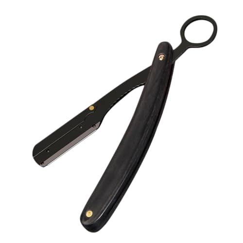 SAFIGLE Stainless Steel Barber Knife Holder Beard Shaper Tool Men's Shaving Razor