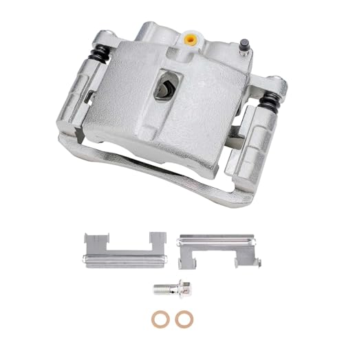 Image of Detroit Axle - 2pc Rear Brake Calipers w /Bracket for Chevrolet Silverado | GMC Sierra 01-03 /05-06 1500HD 99-04 2500 01-10 2500 HD 05-06 3500 07-10 3500 HD, 00-13 Yukon XL Suburban 03-09 Hummer H2