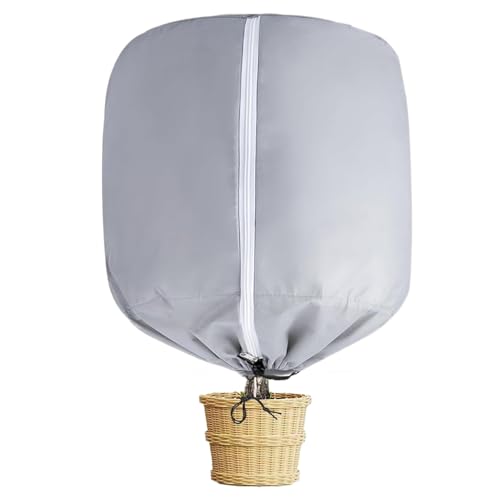 植物カバーの凍結防止 |ジッパーと巾着付きの再利用可能な花保護バッグ |屋外植物、庭園、鉢花、果樹の霜よけ |使いやすく、耐久性があります 再利用可能な植物カバー 屋外 庭 果樹 鉢植え 花 低木 ジッパー