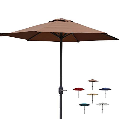 Parasol de jardin léger de 2m pliable pour arrière-cour et piscine