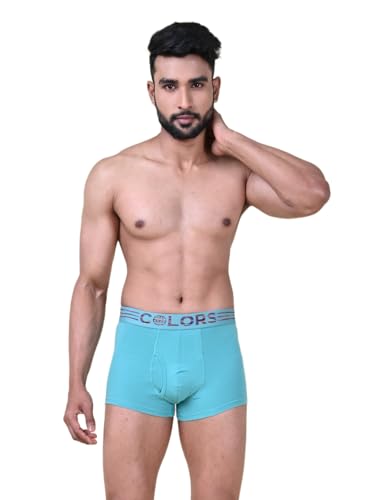 Image of Rupa Colors Solid Trunk for Men, Cotton Blend, Outer Elastic, Regular Fit, Pack of 1