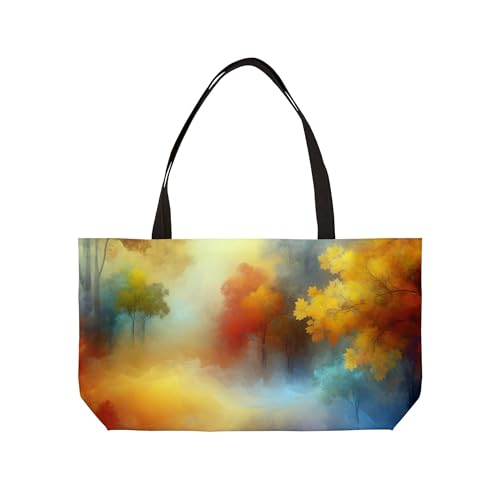 Weekender Tote Bag, Stylish and Functional Travel Bag for Weekend Getaways, Market Shopping,and Beach Trips. Shoulder Bag