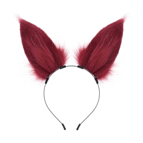 hbbhml Handmade Animal Fox Ears Headband for Halloween Hair Accessories