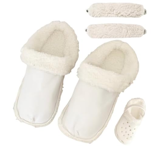 Crocs Replacement Insoles Crocs Fluffy Fur Lining Crocodile Inserts Winter Lining with Lace Lining Removable Short Plush Insole