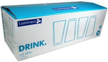 ARC International Luminarc Pub Beer Glass, 16-Ounce, Set of 10