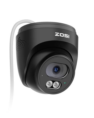 ZOSI C220 4MP 2.5K QHD Add-On PoE IP Camera Outdoor, 1440p Surveillance Outdoor Camera for PoE...