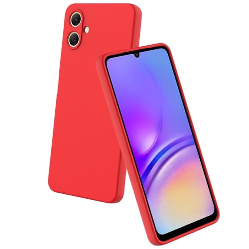 Image of Back Cover for Samsung Galaxy A06 5G / A06 4G | Full Camera Protection | Premium Liquid Silicon Case | Flexible Bumper Case for Samsung Galaxy A06 5G / A06 4G (Red)