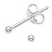 Produktbild MSQ Sterling Silber Tiny Ball Ohrstecker 2mm