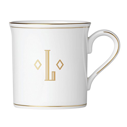 Lenox Federal Gold Block Monogram Dinnerware Mug, L