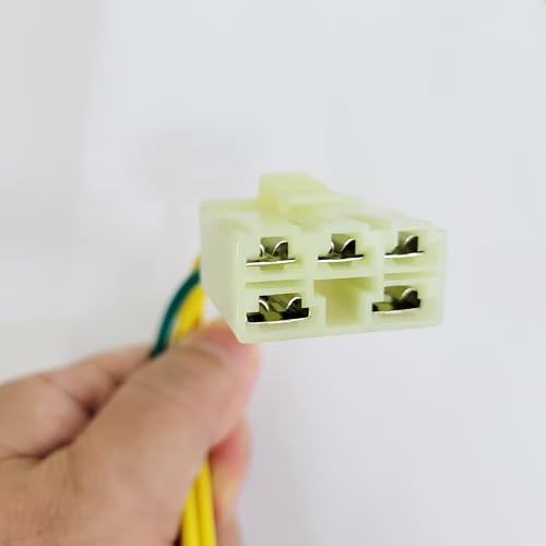 Paar Motorrad 5 Pin Spannungsregler Gleichrichter Kabelbaum Kabelzubehör Kompatibel mit Honda CBF 600 400