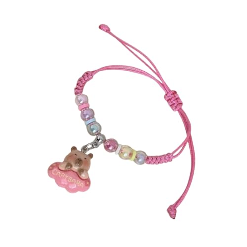 Adjustable Macaron Colored Capybara Bracelet Perfect For Children's Daily Wear