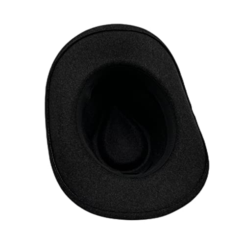 Wool Cowboy Hat For Men Women Western Cowgirl Hats Felt Fedora Hat Cowboy Costume Black #TOP4