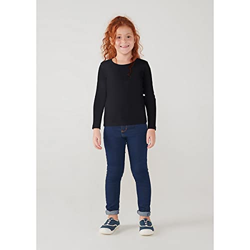 Blusa manga longa, Hering, Meninas, Preto, 6