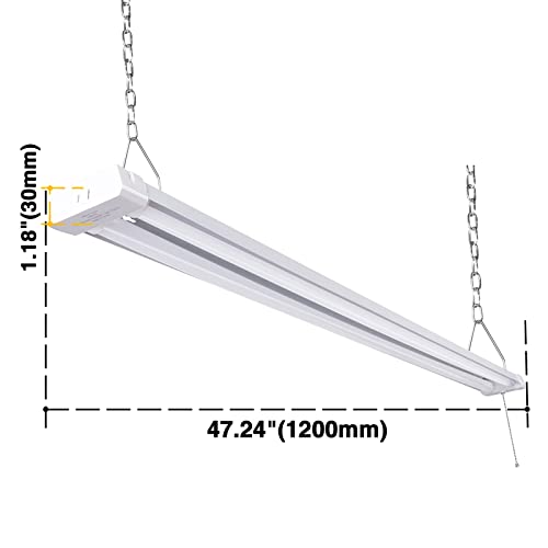Thksgod Linkable Led Shop Light 4Ft,5000K Daylight White,Led Shop Light For Garage 4500Lm Super Bright,Shop Light For Workshop #TOP3