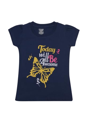 Image of Dollar Champion Cotton Regular Fit T-Shirts for Girls -Actual Color May Vary