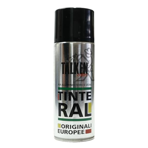 TALKEN - Spray - RAL NITROACRILIC Dyes - 400 ml - RAL 9010 matt White