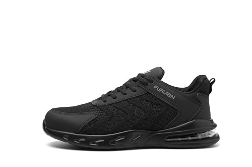 Image of Furuian Steel Toe Shoes for Men Work Women Lightweight Air Cushion Sneakers Slip Resistant Safety Work Boots Indestructible Shoes