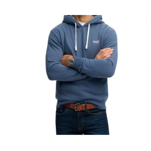 Superdry Herren Essential Logo Classic Hoodie Vintage Indigoblau XL