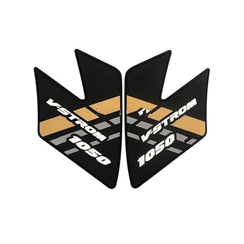 Stickers réservoir traction pads haut de gamme dorés pour protection genou moto DL1050
