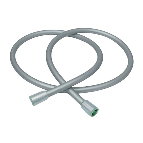 Flexible de douche silicone anti-calcaire et robuste argent 1,5m