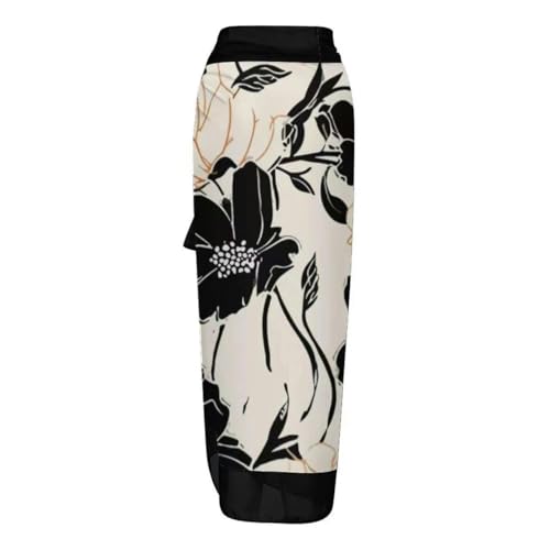 Women One Piece Swimsuit with Matching Cover Ups Floral Bikini Sets Two Pieces Bathing Suit3