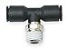 Male Branch Tee, 3/8 NPT Thread, PK10