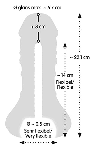 Nature Skin 2in1 Extension + Mastubator - gefühlsechter Penis-Stimulator für Männer, zur Penisverlängerung, realistisch, hautfarben hell – Bild 8