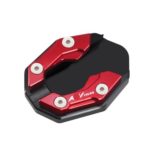 Béquille de moto pied latérale avec plaque d'extension élargie et antidérapante