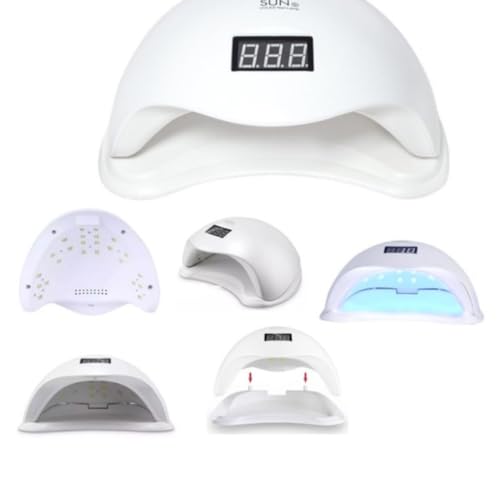 Cabine Led UV Sun 5 Digital 48w Unhas Gel Acrigel Branca Bivolt 110v - 220v PREMIUM KRORE
