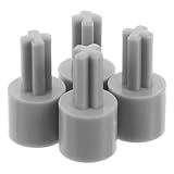 Alasum 4 Stück Motoradapter Kunststoff Kompatibel mit Lego Kreuzwellenkupplung Spielzeugauto Radverbinder Selbstgemacht Roboterzubehör für Smart Car Projekte