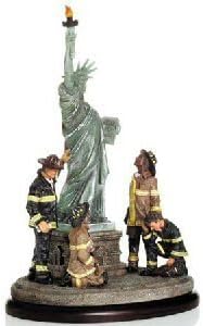 Vanmark Red Hats of Courage United We Stand 9/11 Statue Figurine