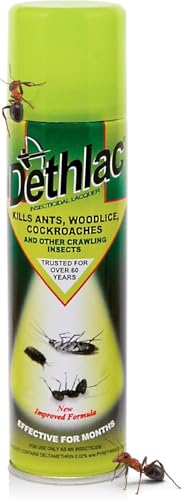 Dethlac Insect Lacquer Kills Ants, Woodlice, & Cockroaches 250ml (TSV001) (6 Pack)