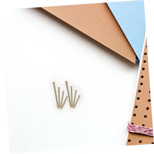 Image of 200pcs Picture Frame Nails: Small Iron Nails for Picture Hanging - Gold Hanging Hardware for Wall Decor Photo Frames Art