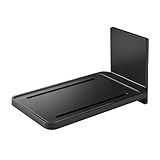 山崎実業(Yamazaki) マグネット バスルーム 折り畳み 棚 ブラック 約W22XD38.7XH22cm タワー 簡単取付 省スペース 5533