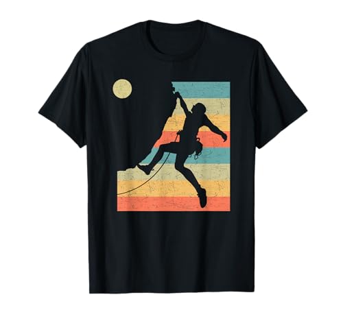 Vintage Bergsteiger Klettern Kletterer Berge Bouldering T-Shirt
