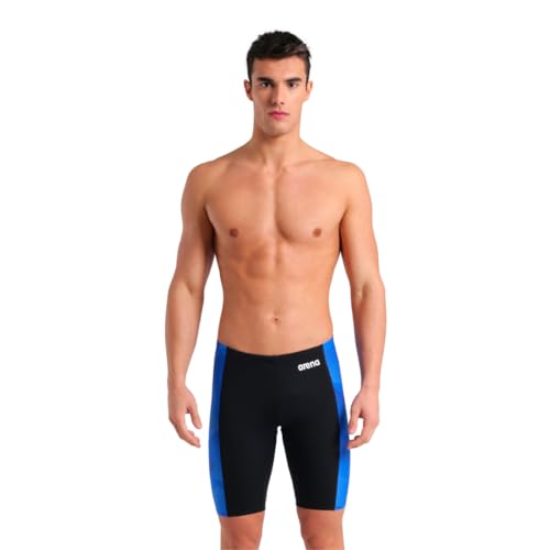 ARENA Traje de baño competitivo de carreras de medio tono para hombre para natación intensiva, reducción de arrastre, Black-team Royal, 40